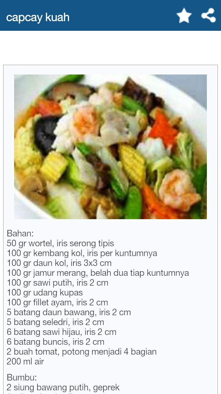 Resep Masakan Cina Pilihan