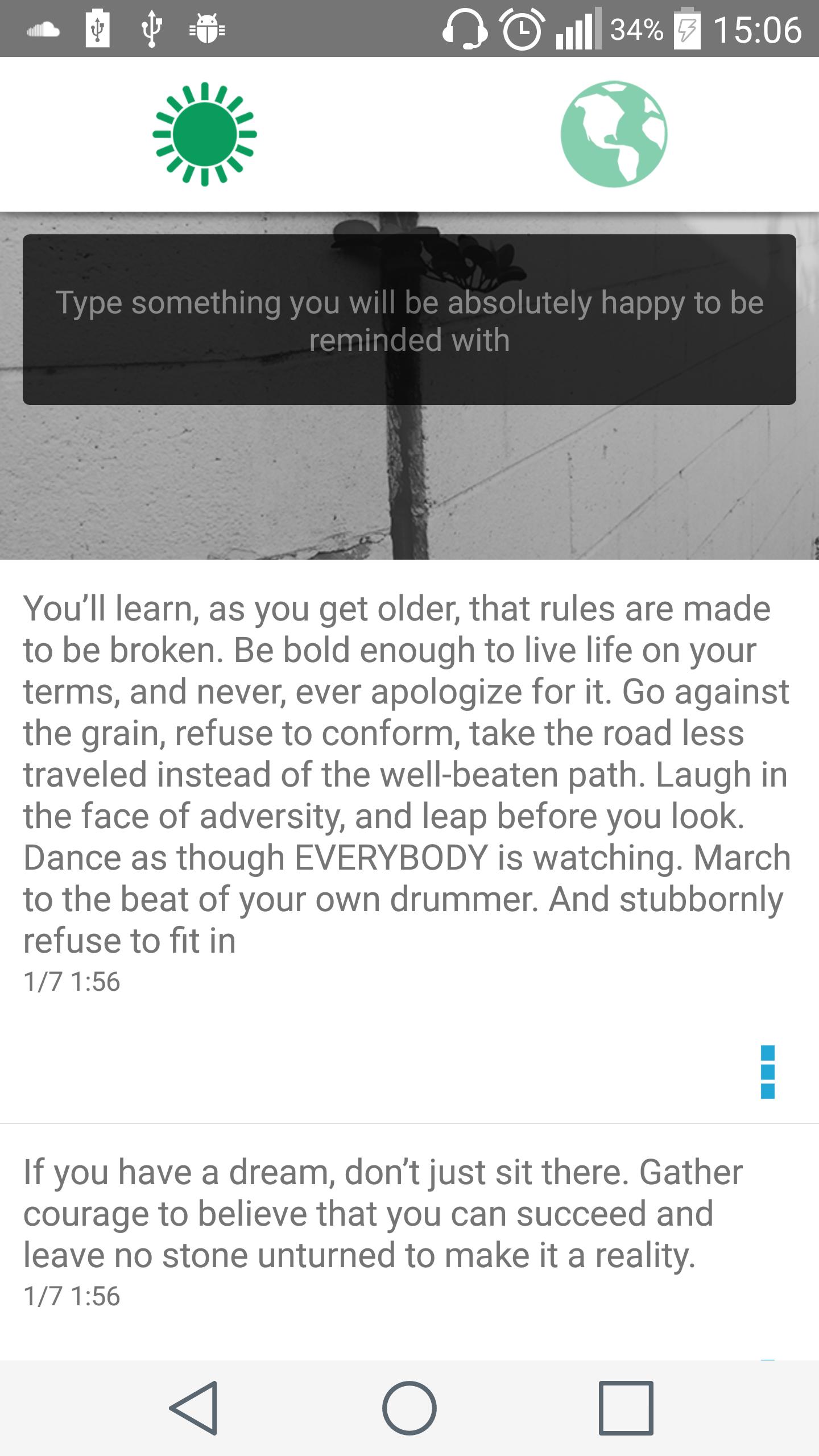 Good Thoughts Reminder