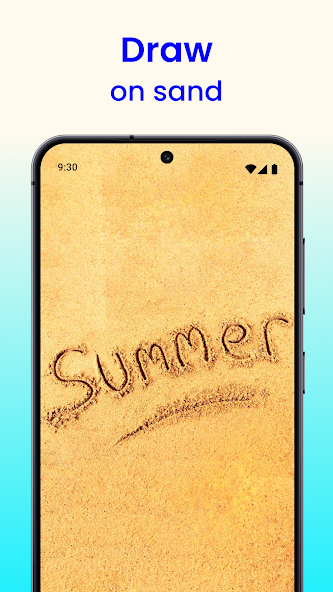 Draw on Sand Live Wallpaper