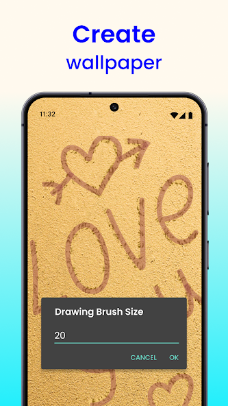 Draw on Sand Live Wallpaper