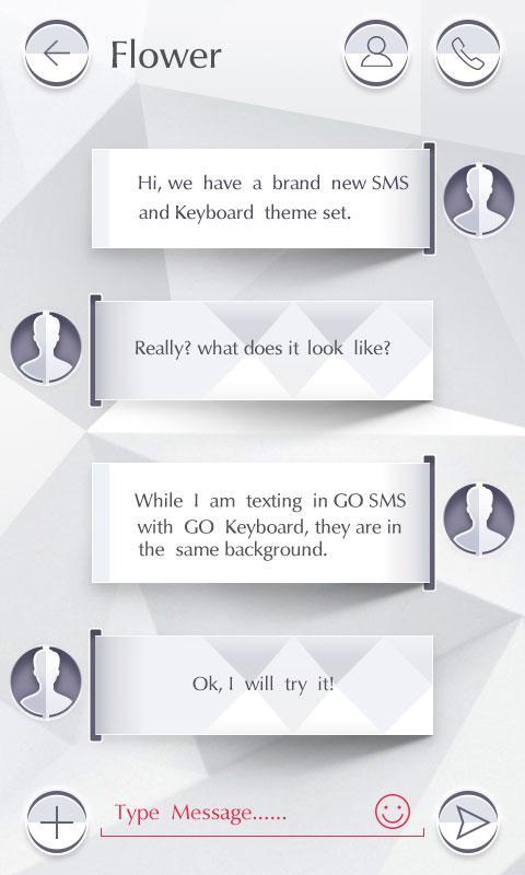 (FREE) GO SMS PRO PURE THEME