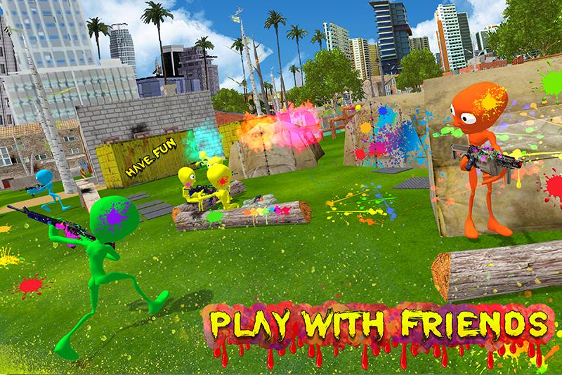 Alien Paintball Shooting Arena Battle