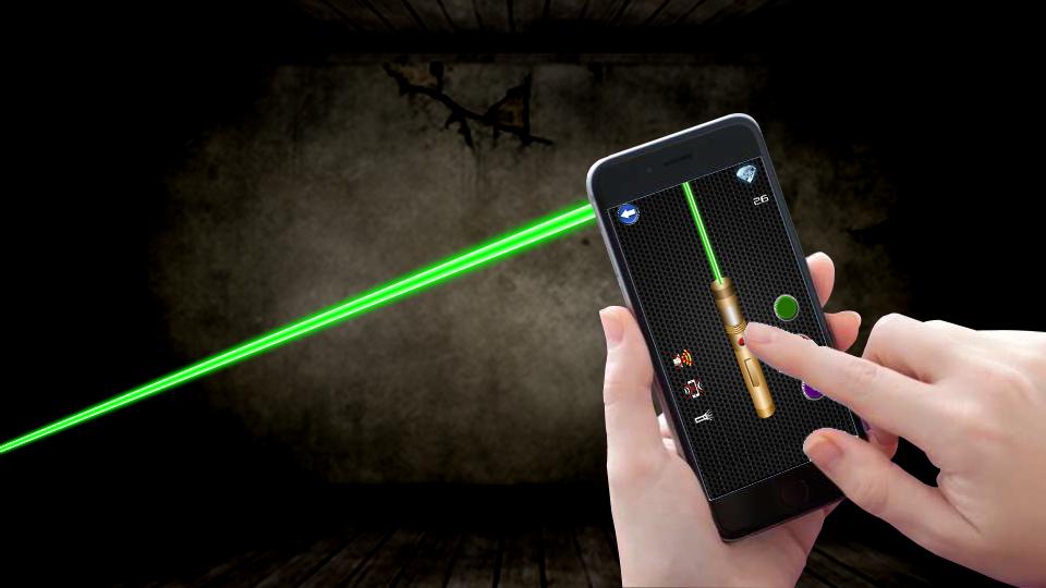 Laser Beams Phone Simulator