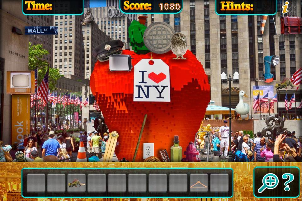 Hidden Object Florida to New York Vacation Puzzle