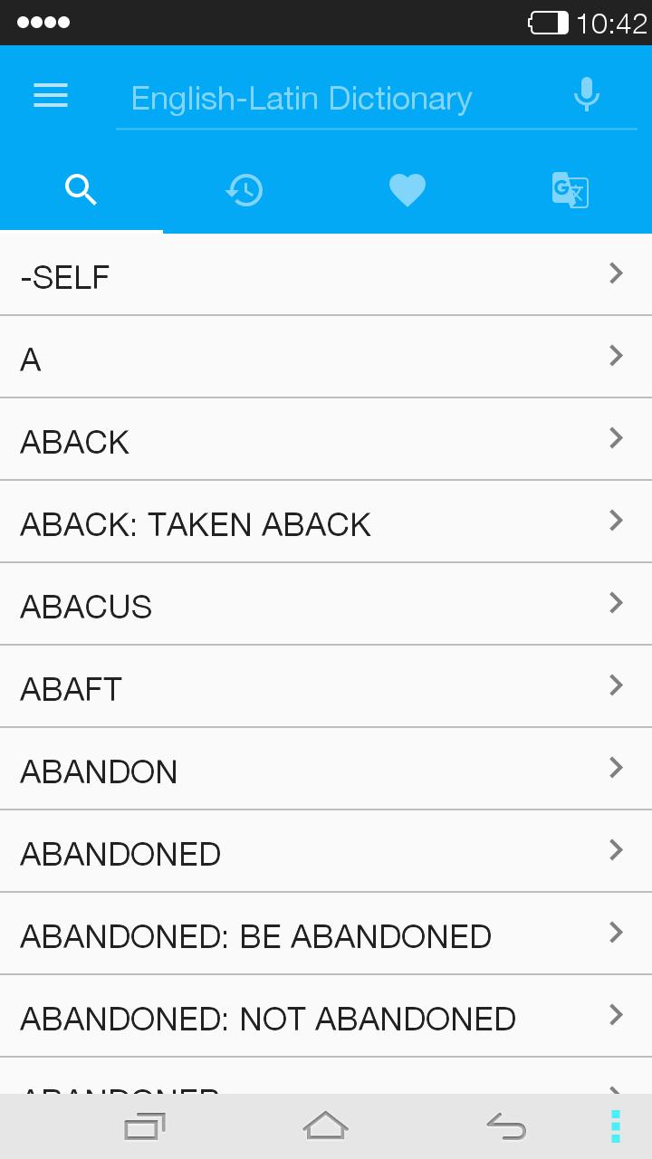 English<->Latin Dictionary