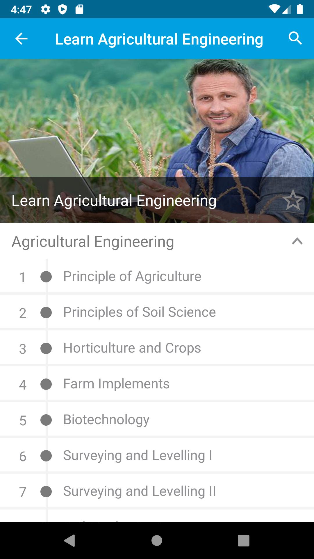 Learn Agricultural Engineering