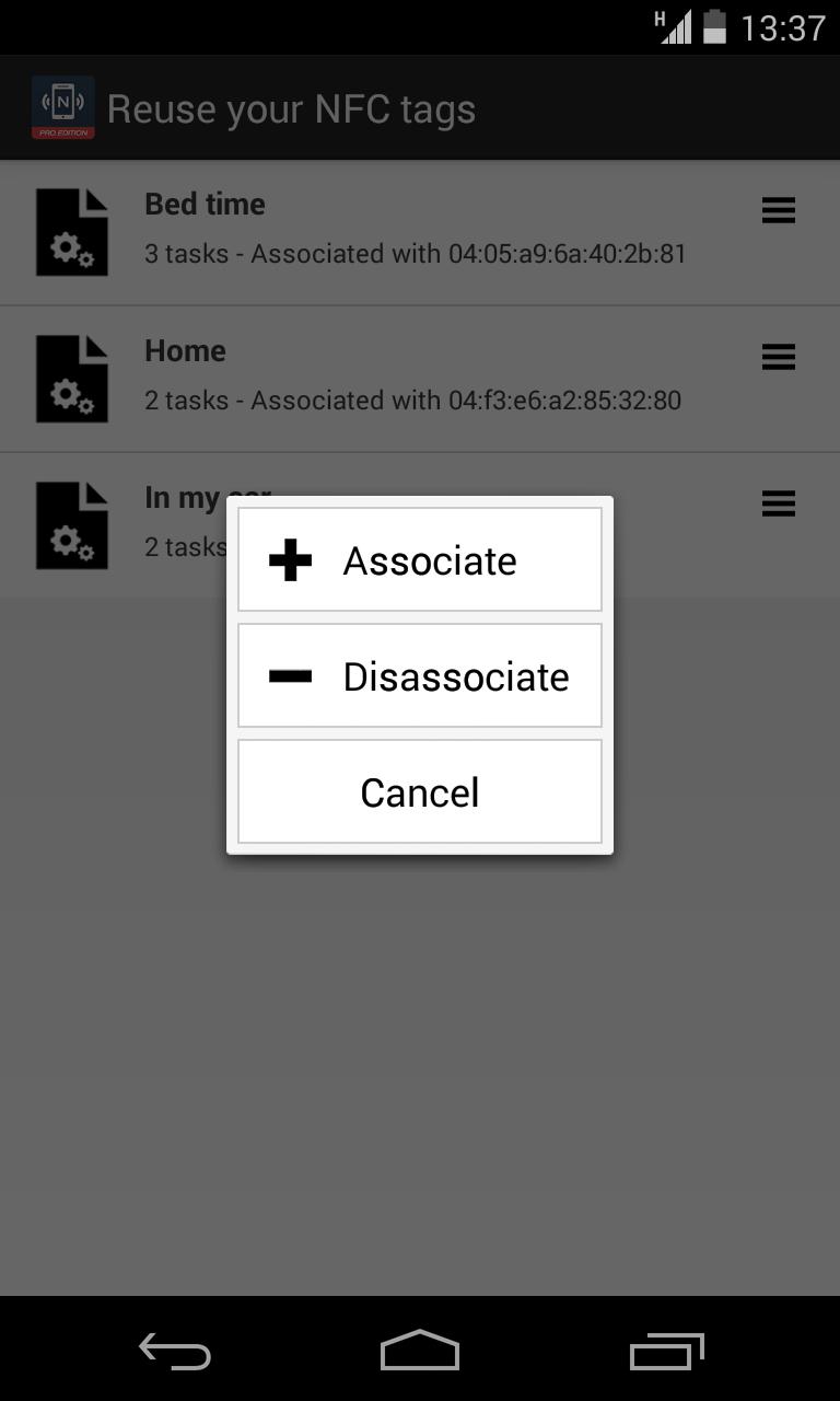 NFC Tools Plugin : Reuse Tag
