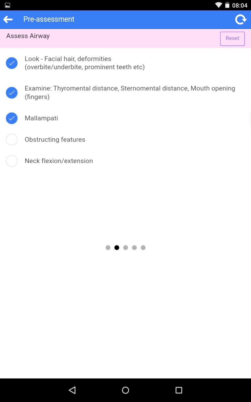 Anaesthetic Reference Cards