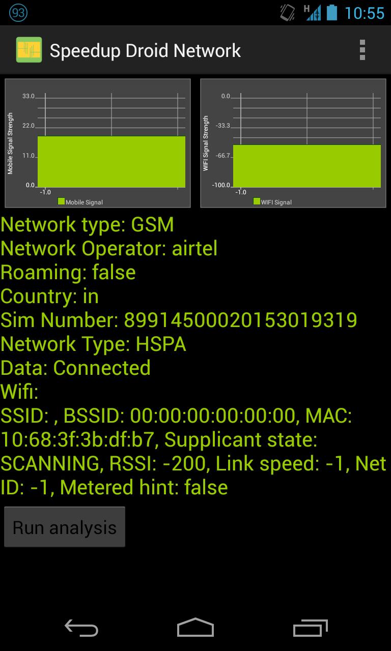 Speedup Droid Network