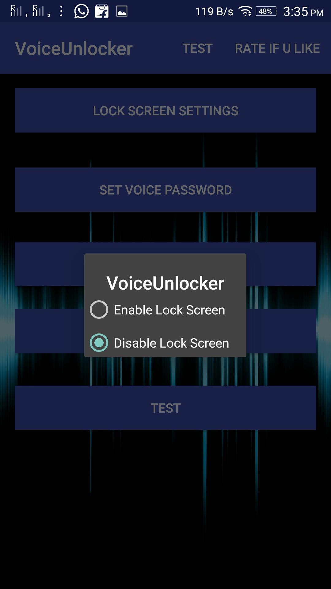 Voice Unlocker Lock Screen