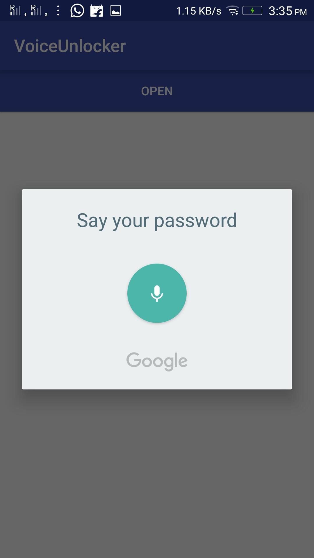 Voice Unlocker Lock Screen