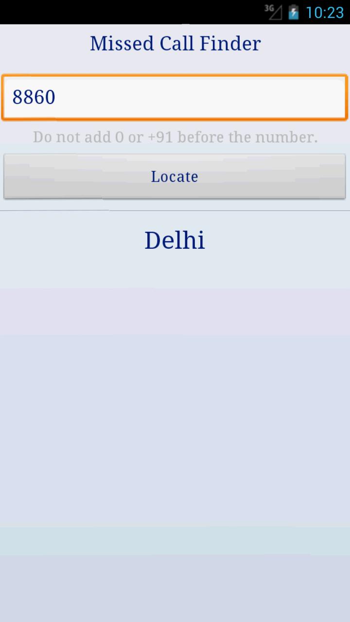 MissedCallLocator  Deprecated