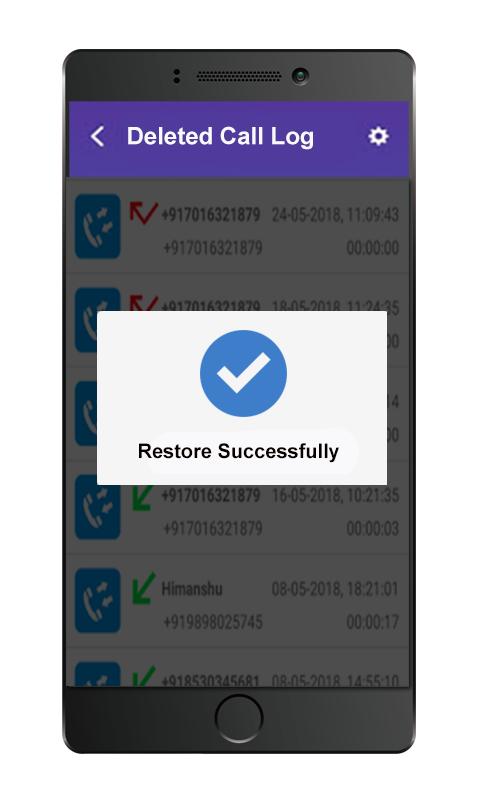 Restore Deleted Call Log