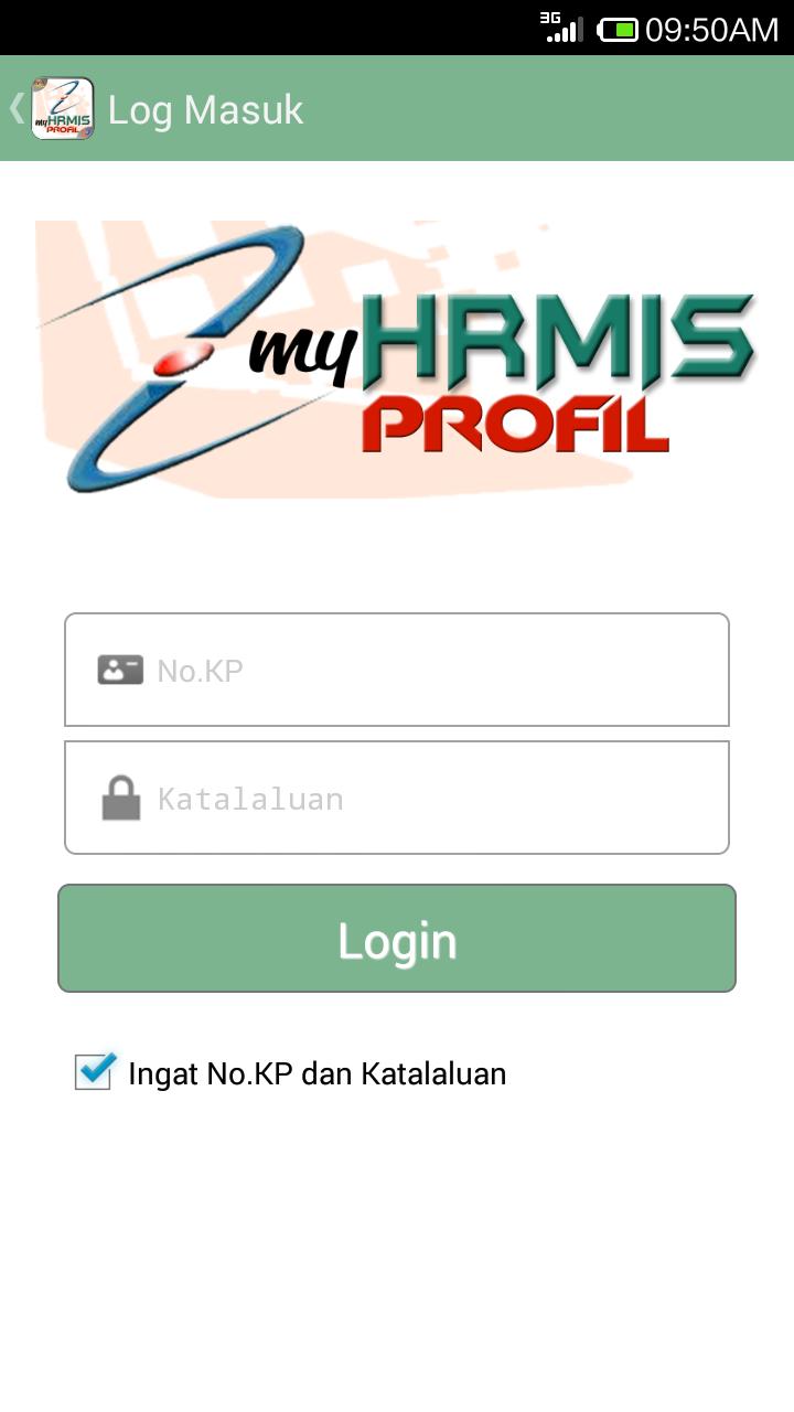 MyHRMIS Profil