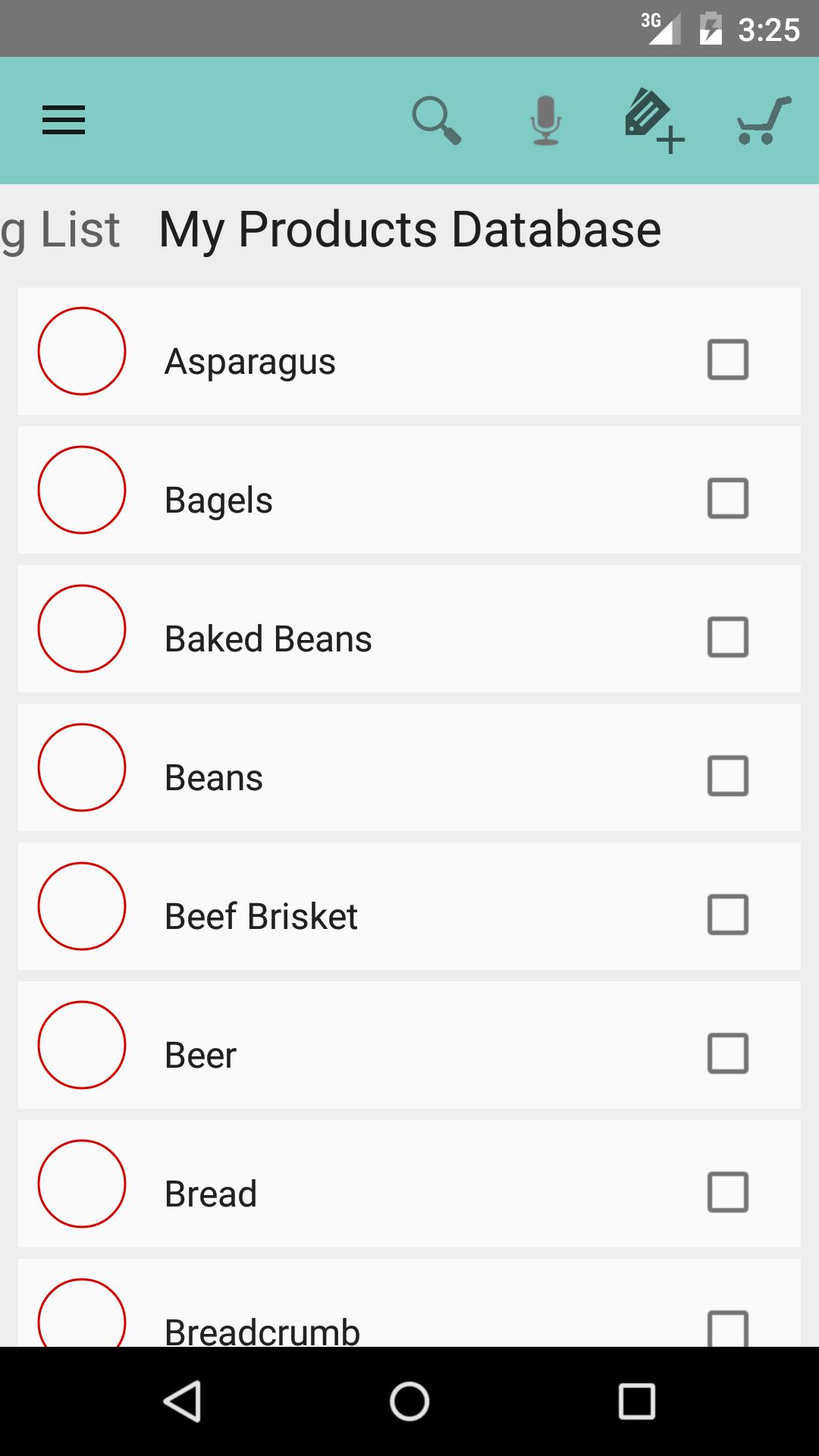 Shopping List - PlanneHrApp