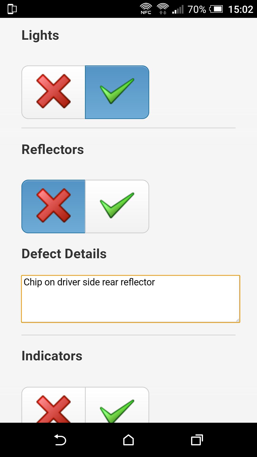 Drivers Walkaround Check. HGV