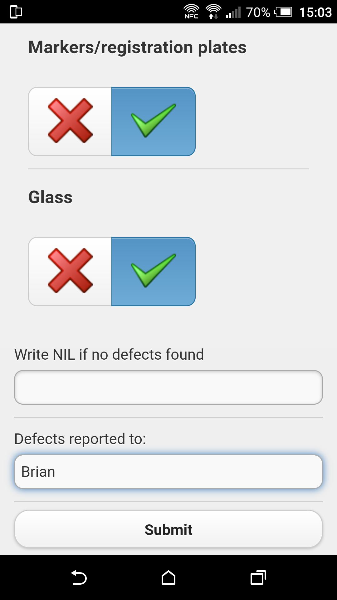 Drivers Walkaround Check. HGV