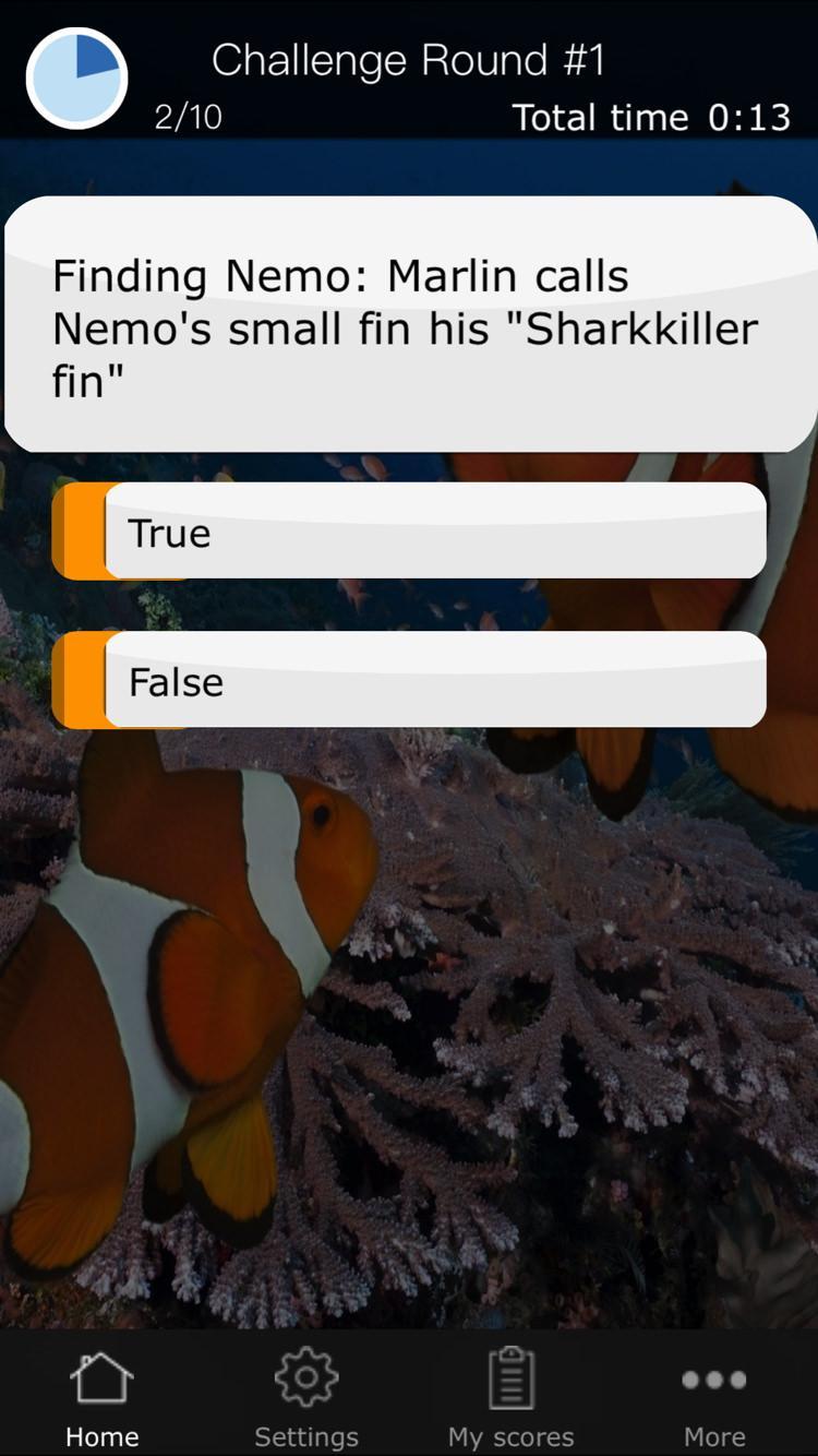 Quiz for Finding Dory