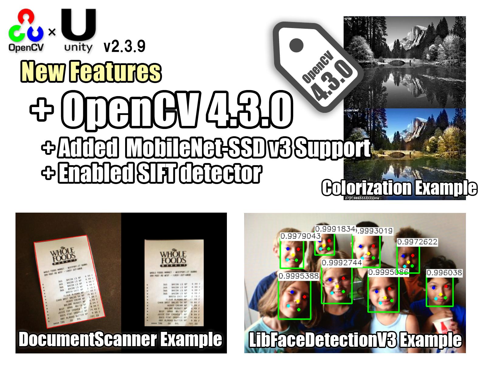 OpenCV for Unity Example