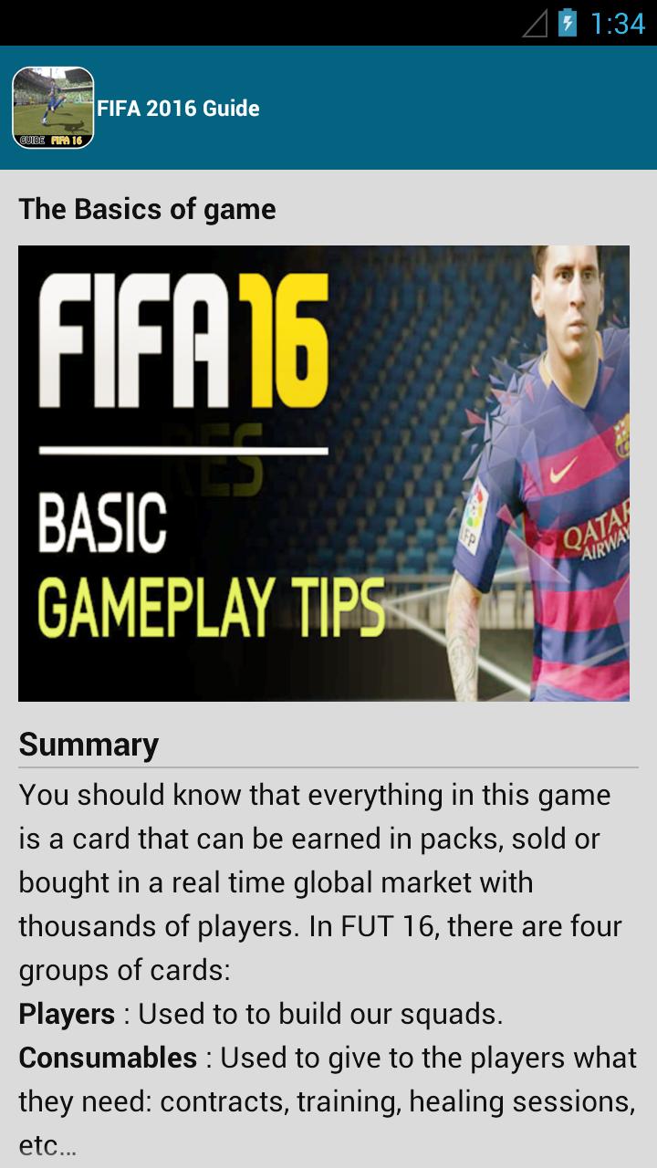 Guide fifa 16