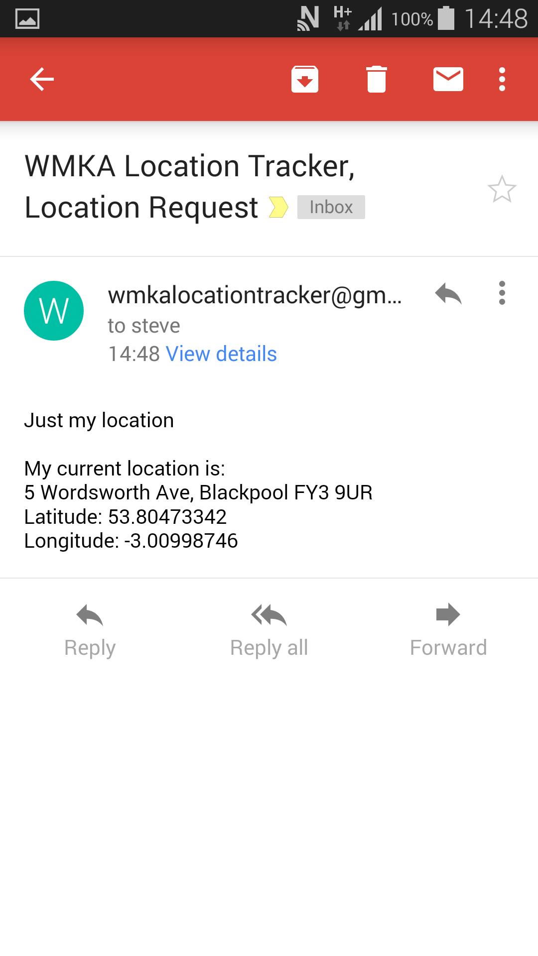 WMKA Location Tracker Widget