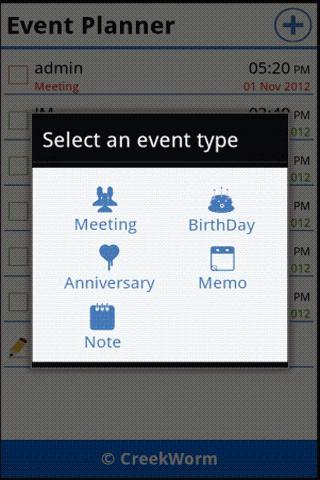 Event Planner Notes Reminder