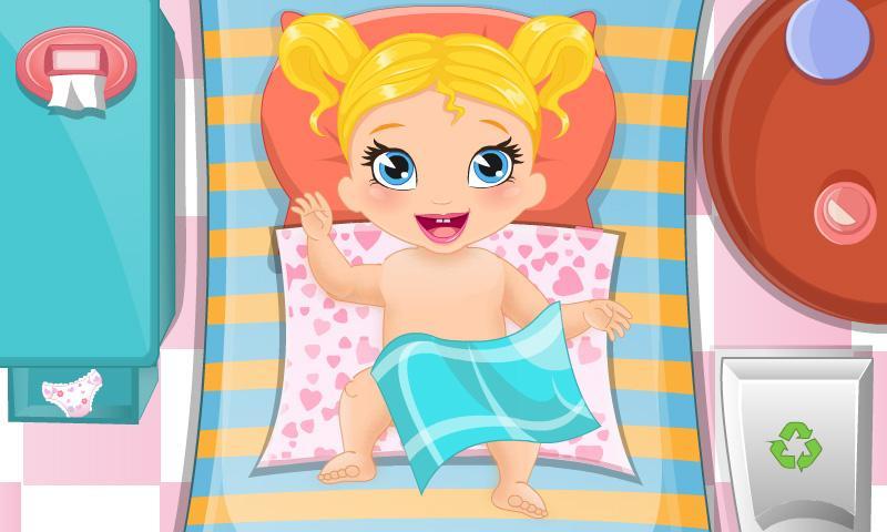 Baby Polly Diaper Change