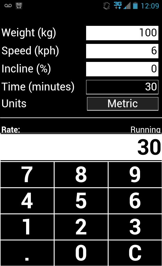 Treadmill Calorie Calculator