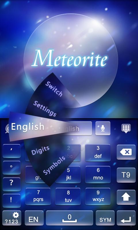 Meteorite GO Keyboard Theme