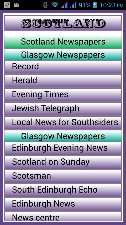 Scotland Newspapers