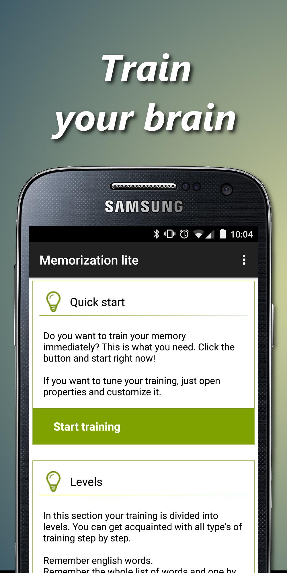 Brain exercise for study