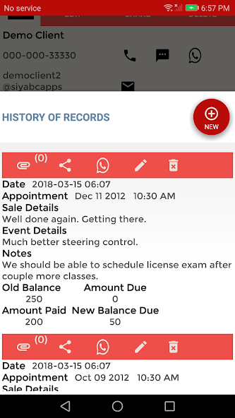 Client Record-Customer CRM App