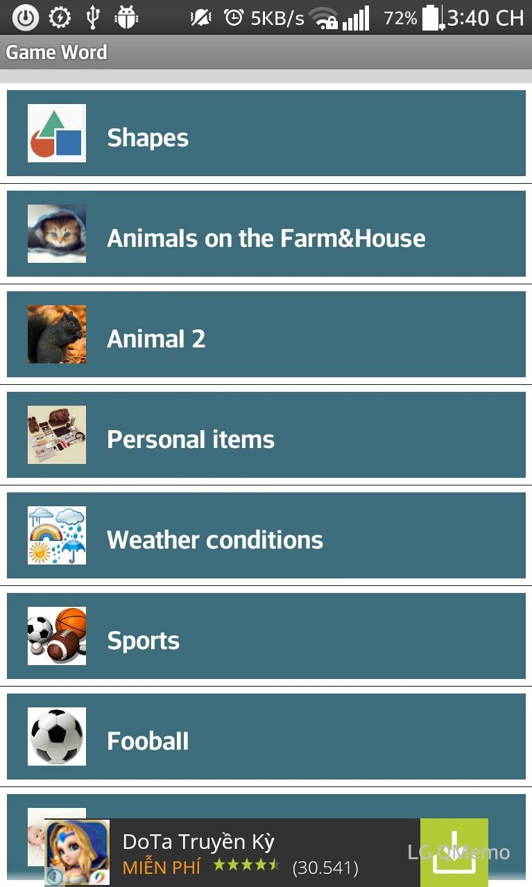 Vocabulary English Word