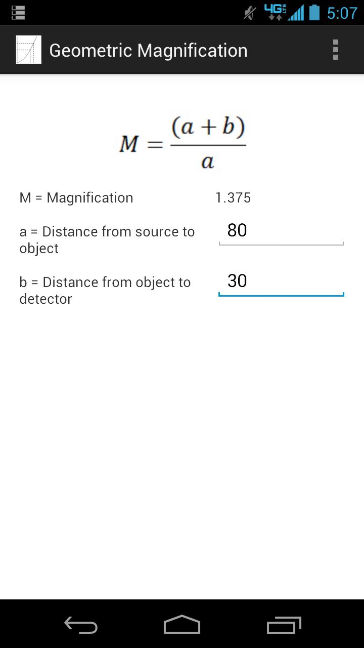 Radiography Calculator