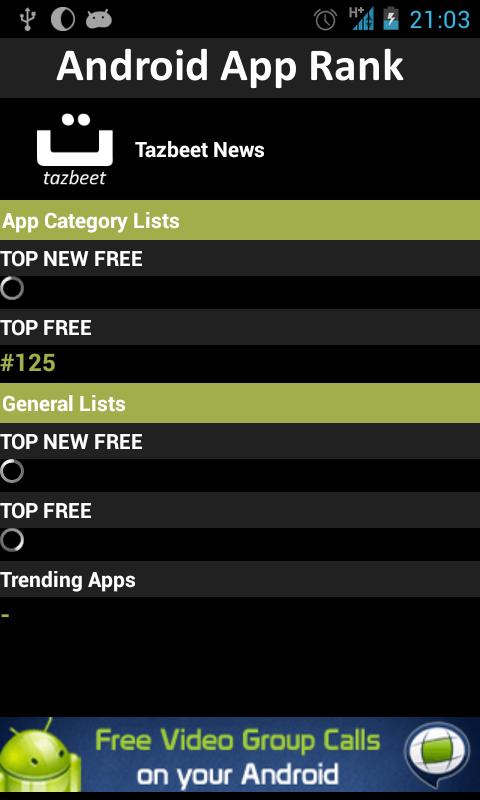 App Rank for Android