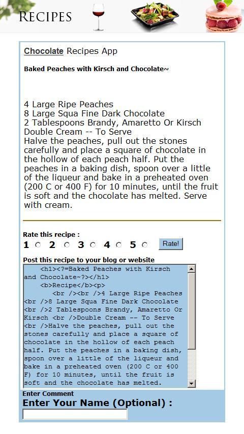 Sweets and Desserts Recipes