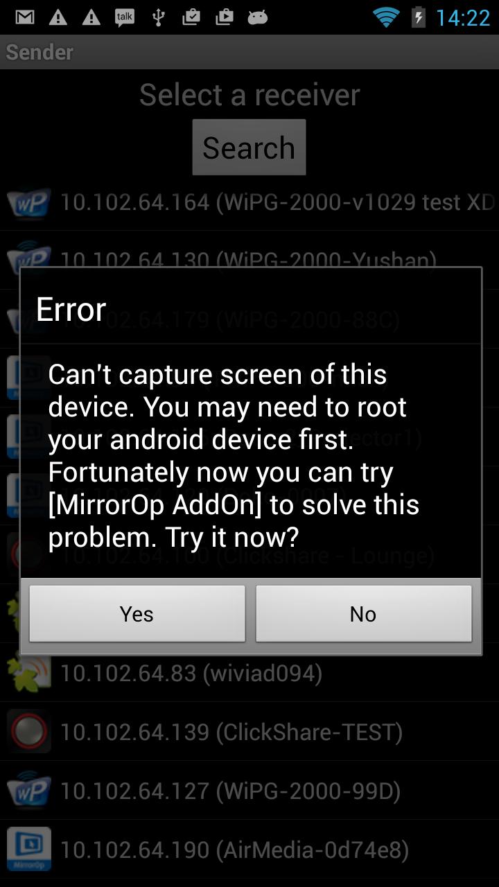 MirrorOp Sender Add-On: LG