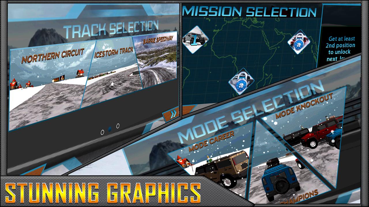 Snow Jeep Drifting Rally