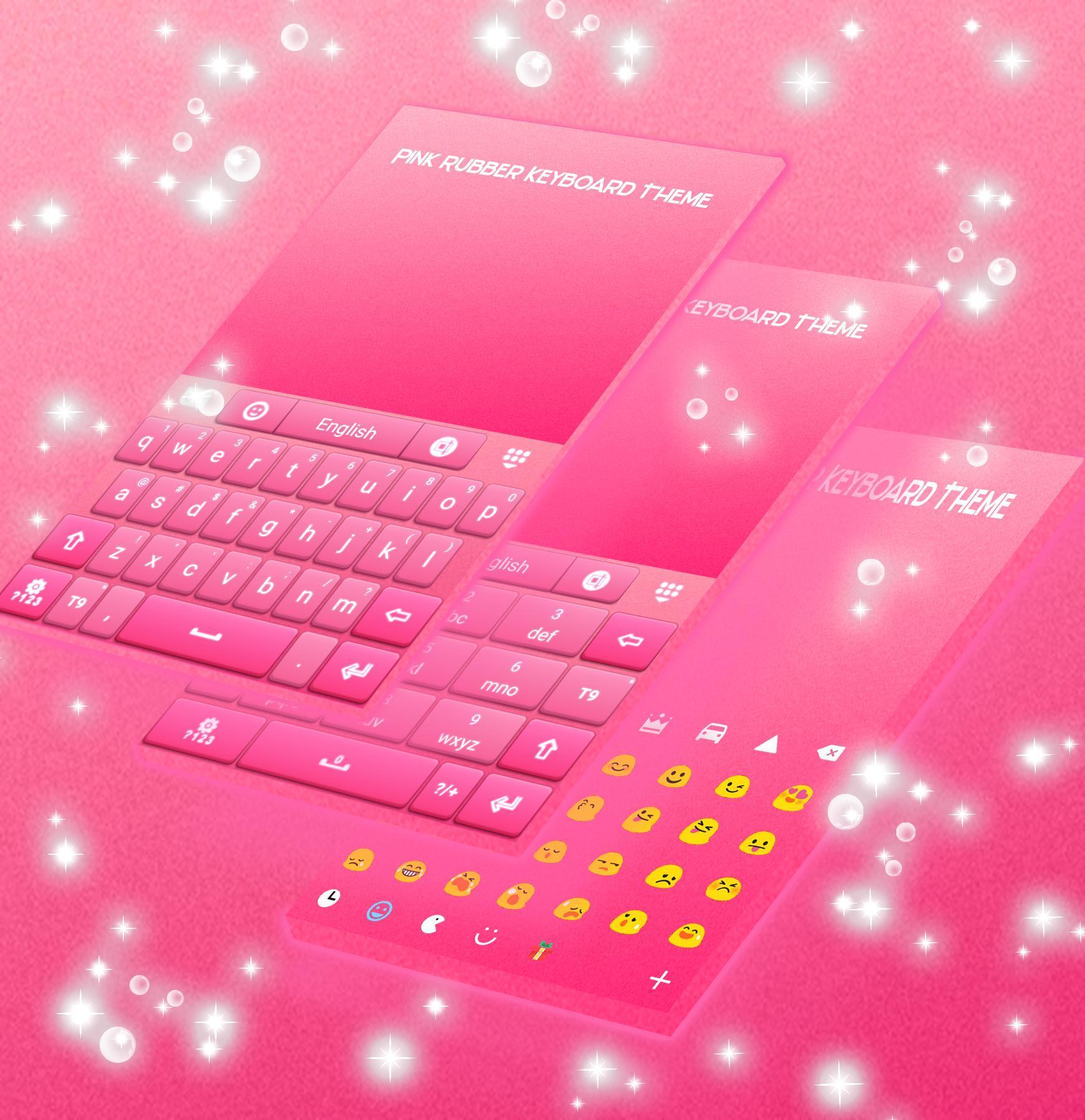 Pink Rubber Keyboard Theme