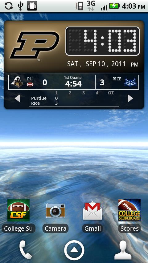 Purdue Boilermakers Live Clock