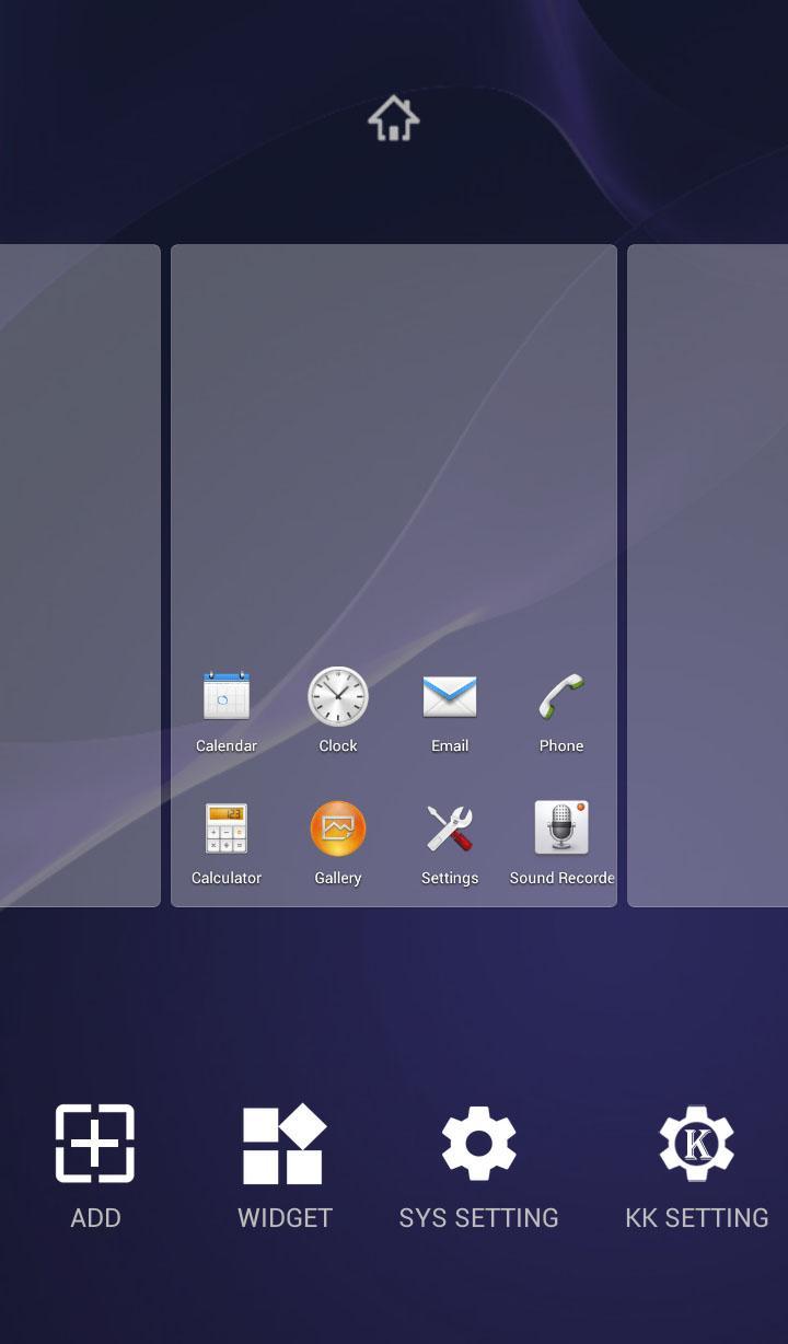 KK Launcher eXperian-Z3 Theme
