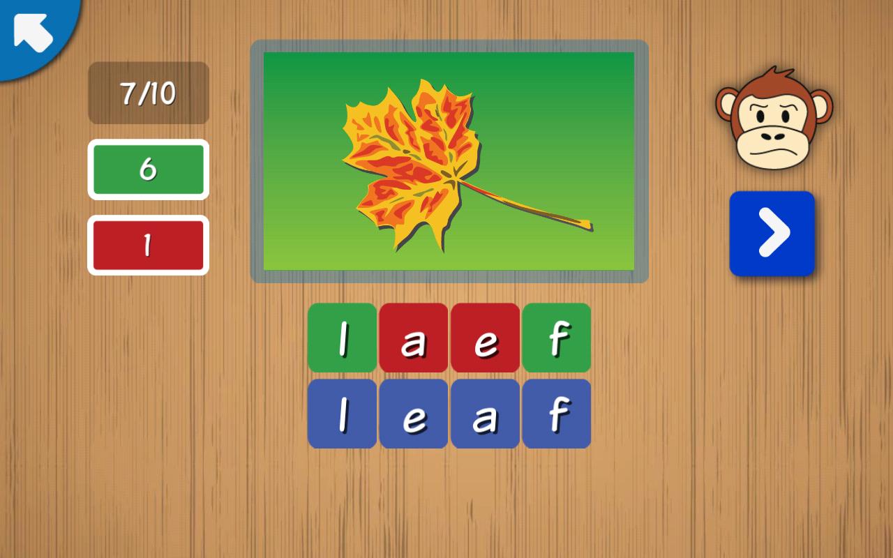 Kids learn English Words - practise to read, write