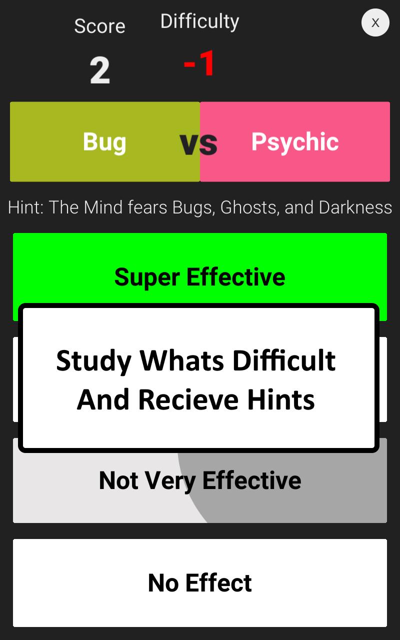 Type Trainer for Pokemon