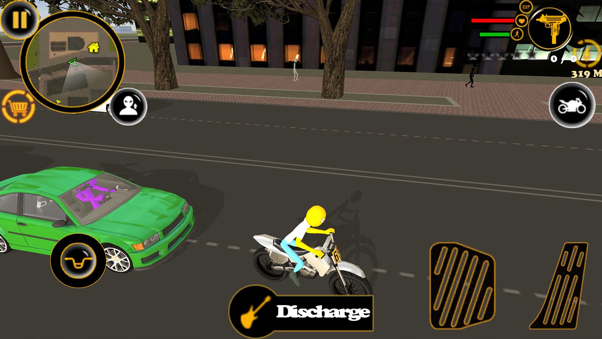 Simon Flying Stickman Rope Her