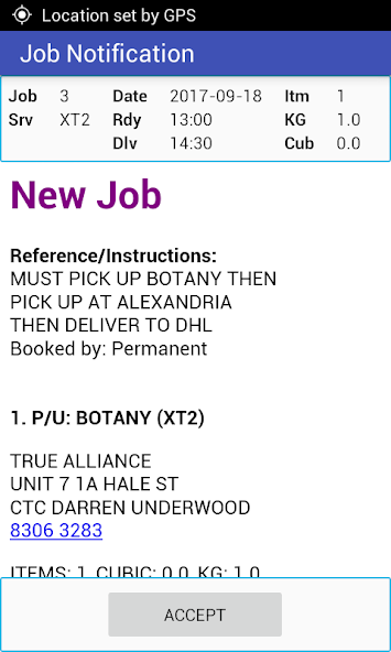 cisdriver3 for Direct Couriers
