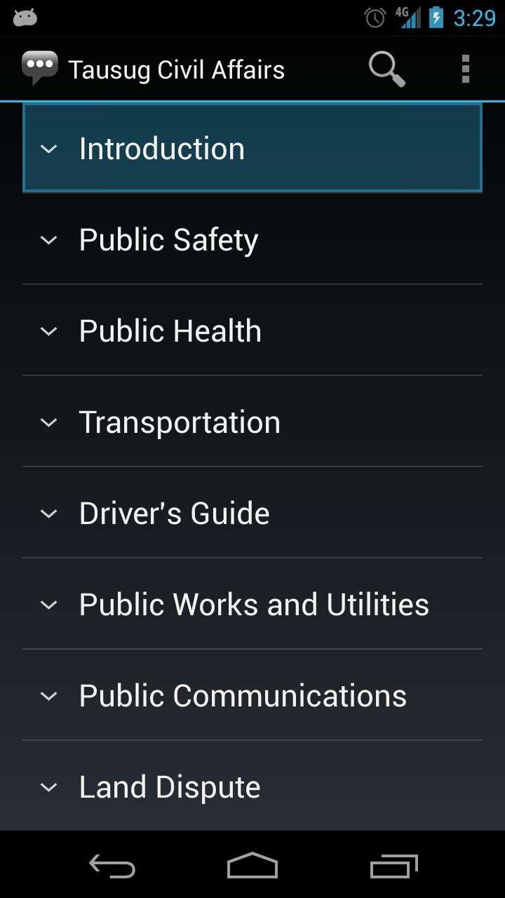 Tausug Civil Affairs Phrases