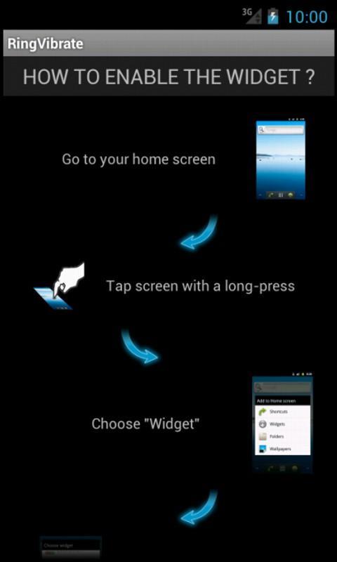 RingVibrate widget