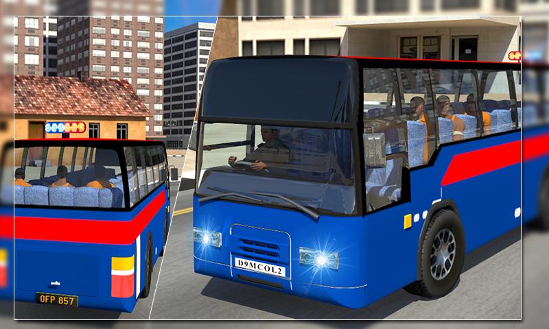 Police Bus Transport Criminal