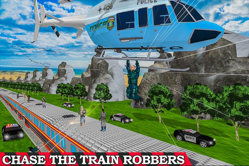 Super Police Hero Gangster Chase Train