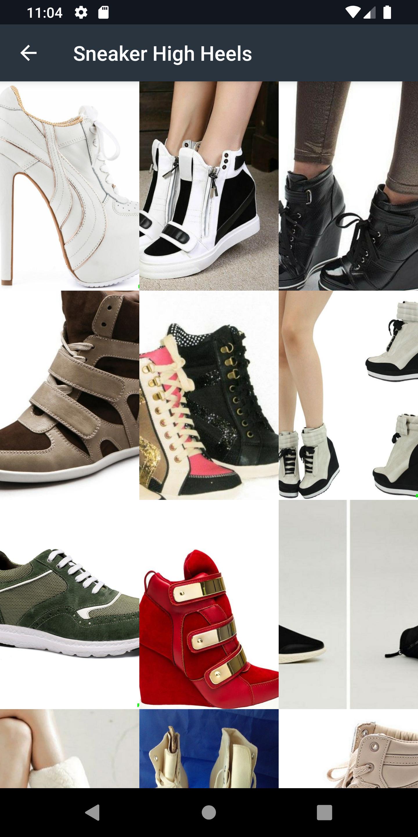 Sneaker High Heels